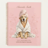 Dog Groomer Spa Personalized Appoitment Notebook Planer (Vorderseite)