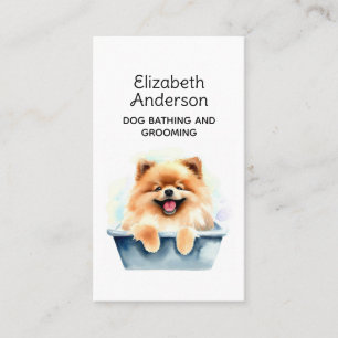 Dog Groomer Spitz Visitenkarte