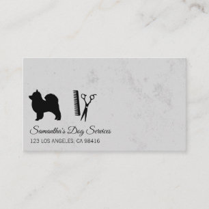 Dog Groomer Stylist Shears Visitenkarte