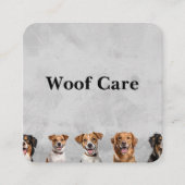 Dog Groomer | Trainer | Hundebüt Quadratische Visitenkarte (Vorderseite)