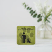 Dog Groomer | Trainer | Paws | Turf Quadratische Visitenkarte (Stehend Vorderseite)