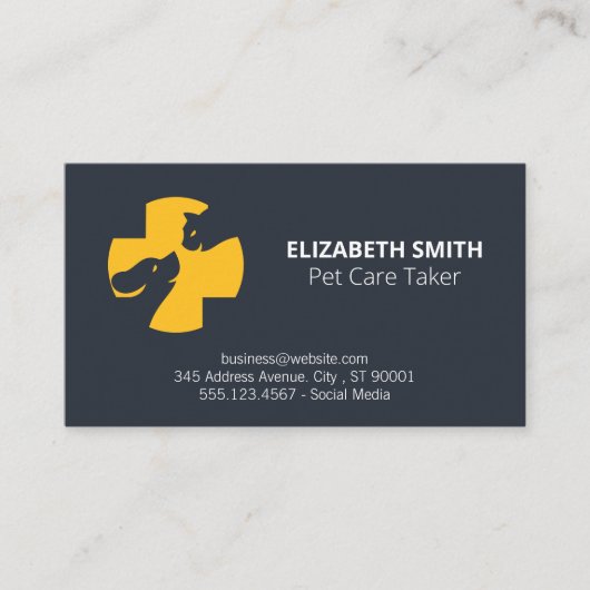 Dog Groomer | Trainer | Tierheim Visitenkarte (Vorderseite)