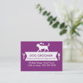 Dog Groomer Treuekarte - Personalizable (Stehend Vorderseite)