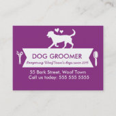 Dog Groomer Treuekarte - Personalizable (Vorderseite)