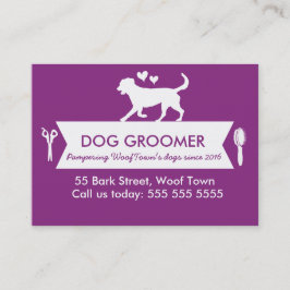 Dog Groomer Treuekarte - Personalizable
