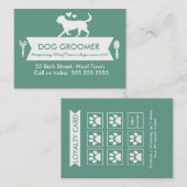 Dog Groomer Treuekarte - Personalizable (Vorne/Hinten)