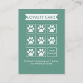 Dog Groomer Treuekarte - Personalizable (Rückseite)