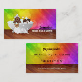 Dog Groomer-Visitenkarten Visitenkarte (Vorne/Hinten)