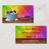 Dog Groomer-Visitenkarten Visitenkarte (Vorne/Hinten)