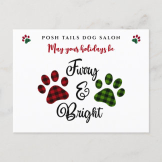 Dog Groomer Walker Vet Client Holiday Postkarte