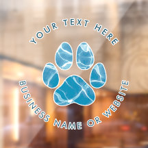 Dog Groomer Wash Water Paws Prints Werbung