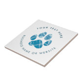 Dog Groomer Wash Water Paws Prints Werbung Fliese (Seite)