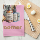 Dog Groomer Watercolor Personalized  Geschirrtuch (Viertel Falte)