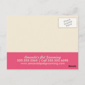 Dog Groomer Wellness-Center Coupon Mailer Yorkie C Postkarte (Rückseite)