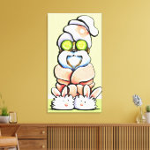 Dog Groomer Wellness-Center Robed Shih Tzu Cucumbe Leinwanddruck (Insitu (Wohnzimmer))