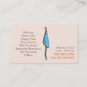Dog Groomer Wellness-Center Vorsitzender Gewartet Visitenkarte (Rückseite)