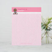 Dog Groomer Wellness-Center Yorkie Pink Briefbogen (Stehend Vorderseite)