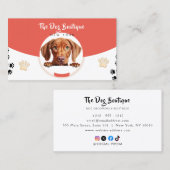 Dog Grooming Boutique Haustier Sitter niedliche We Visitenkarte (Vorne/Hinten)
