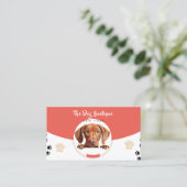 Dog Grooming Boutique Haustier Sitter niedliche We Visitenkarte (Stehend Vorderseite)