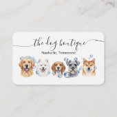 Dog Grooming Business Card  Visitenkarte (Vorderseite)