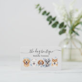 Dog Grooming Business Card  Visitenkarte (Stehend Vorderseite)