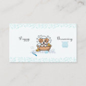 Dog Grooming Business Card Visitenkarte (Vorderseite)