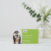 Dog Grooming Business Card-Wellness-Center2 Visitenkarte (Stehend Vorderseite)