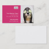 Dog Grooming Business Cards - Wellness-Center Desi Visitenkarte (Vorne/Hinten)
