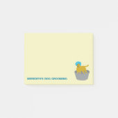 Dog Grooming Business Dog Groomer Personalisiert Post-it Klebezettel (Vorderseite)