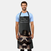 Dog Grooming Business Funny French Bulldog Schürze (Getragen)