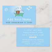 Dog Grooming Care Haarschnitt Funny Pet Blase Bath Visitenkarte (Vorne/Hinten)