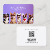 🐾 Dog Grooming Custom QR Visitenkarte (Vorne/Hinten)
