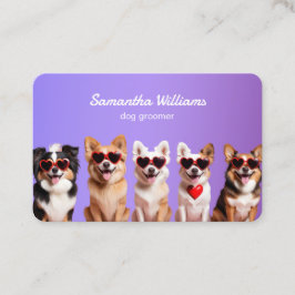 🐾 Dog Grooming Custom QR Visitenkarte