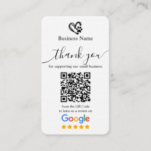 Dog Grooming Google Review Anfrage Karte QR-Code