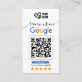 Dog Grooming Google Review Request Card QR Code Visitenkarte (Vorderseite)