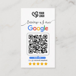 Dog Grooming Google Review Request Card QR Code Visitenkarte