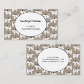 Dog Grooming Jack Russell Terrier Brown Paper Visitenkarte (Vorne/Hinten)