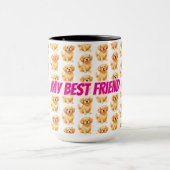 Dog Grooming Personalized Luxury Modern Collection Tasse (Zentrum)