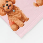 Dog Grooming Personalized Modern Collection Fleecedecke (Ecke)