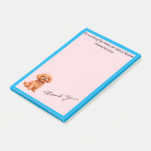 Dog Grooming Personalized Modern Collection Post-it Klebezettel (angewinkelt)