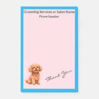 Dog Grooming Personalized Modern Collection Post-it Klebezettel