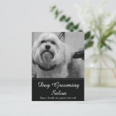 Dog Grooming Post Card - personalisierbar Postkarte (Stehend Vorderseite)
