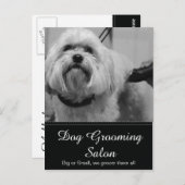 Dog Grooming Post Card - personalisierbar Postkarte (Vorne/Hinten)