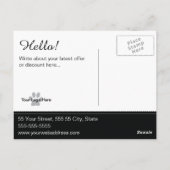 Dog Grooming Post Card - personalisierbar Postkarte (Rückseite)