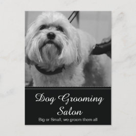 Dog Grooming Post Card - personalisierbar Postkarte