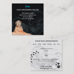 Dog Grooming Salon Termin Visitenkarte
