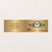 Dog Grooming Salon Termin Visitenkarte Visitenkarten (Außenseite Aufgefaltet)