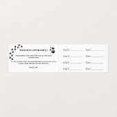 Dog Grooming Salon Termin Visitenkarte Visitenkarten (Innenseite Aufgefaltet)