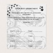 Dog Grooming Salon Termin Visitenkarte Visitenkarten (Innenseite Aufgefaltet)