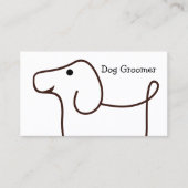 Dog Grooming Service-Visitenkarten Visitenkarte (Vorderseite)
